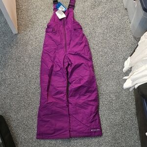 Columbia Kids' Vibrant Purple Snow Bib